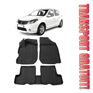 Dacia Sandero Stepway II (2012-2020) Set covorase auto cauciuc G.Modern Line 3D