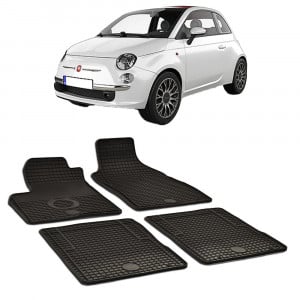 Fiat 500 Hybrid (2007-2025) Set 4 covorase auto cauciuc Urban Line