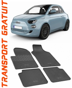 Fiat 500 Hybrid fabricat din 02.2020 - Prezent, Hatchback, set covorase auto dedicate, din cauciuc 100% Premium accesorii pentru autoturismul tau - masina v150108