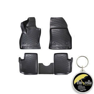 Fiat 500L 2013- Set 4 covorase auto din cauciuc tip tavita premium line 3D accesorii pentru autoturismul tau - masina v242977