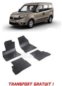 Fiat Doblo II, Van, fabricat din 2010 - Prezent, 5 Locuri, set covorase auto dedicate, din cauciuc 100% Premium - Transport Gratuit accesorii pentru autoturismul tau - masina v40058