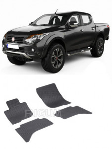 Fiat Fullback, Pick-Up, fabricat din 2015 - 2019, set covorase auto dedicate, din cauciuc 100% Premium accesorii pentru autoturismul tau - masina v159508