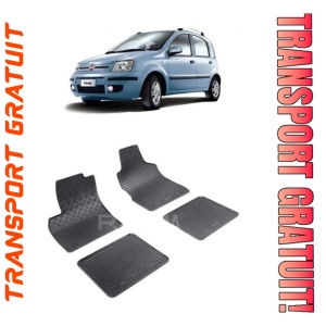 Fiat Panda II, Hatchback, fabricat din 09.2003 - 12.2012, set covorase auto dedicate, din cauciuc 100% Premium