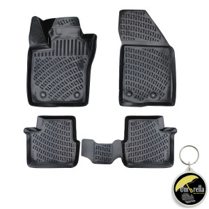 Fiat Tipo hatckback 2015- Set 4 covorase auto din cauciuc tip tavita premium line 3D accesorii pentru autoturismul tau - masina v243068