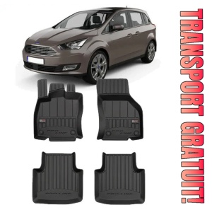 Ford C-Max II, Van, Din 11.2010 - 06.2019 , Set Covorase Auto Tip Tavita Premium 3D, din cauciuc