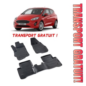 Ford Fiesta VII 2017-2025 Set 4 covorase auto din cauciuc tip tavita premium line 3D - Transport Gratuit!