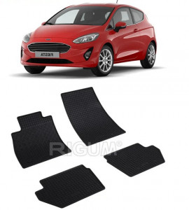 Ford Fiesta VII, Hatchback, fabricat din 07.2017 - Prezent, set covorase auto dedicate, din cauciuc 100% Premium accesorii pentru autoturismul tau - masina v159694