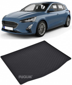 Ford Focus Tavita pentru portbagaj din cauciuc, compatibila Ford Focus III fabricatie 03.2011 - 08.2018, caroserie hatchback, cu roata rezerva accesorii pentru autoturismul tau - masina v112927
