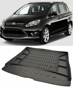 Ford Grand C-Max II Van din 11.2010 - 06.2019, Tavita Pentru Portbagaj Lux Premium Dedicata, Rand 3 Culcat *1 accesorii pentru autoturismul tau - masina v187092