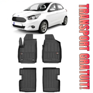 Ford Ka II Din 2009 - 08.2017, Hatchback , Set Covorase Auto Tip Tavita Premium 3D, din cauciuc