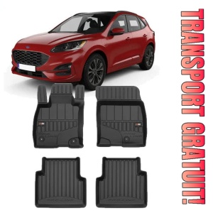 Ford Kuga III, Suv, Din 04.2020 - Prezent , Set Covorase Auto Tip Tavita Premium 3D, din cauciuc