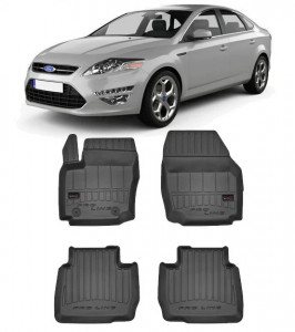 Ford Mondeo IV, Sedan, Din 09.2007 - 12.2014 , Set Covorase Auto Tip Tavita Premium 3D, din cauciuc accesorii pentru autoturismul tau - masina v175366