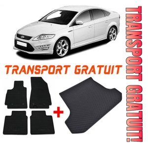 Ford Mondeo IV Sedan din 09.2007 - 12.2014, Set Covorase + tavita portbagaj auto Roata Rezerva Ingusta / Kit Reparatie *2