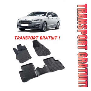Ford Mondeo V 2014-2022 Set 4 covorase auto din cauciuc tip tavita premium line 3D - Transport Gratuit!