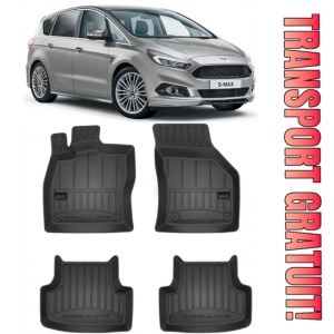 Ford S-Max II Din 09.2015 - Prezent, Van , Set Covorase Auto Tip Tavita Premium 3D, din cauciuc