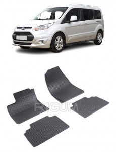 Ford Tourneo Courier, Van, fabricat din 06.2014 - Prezent, 5 Locuri, set covorase auto dedicate, din cauciuc 100% Premium accesorii pentru autoturismul tau - masina v156107
