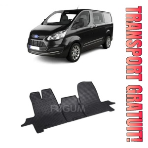 Ford Tourneo Custom, Van, fabricat din 01.2013 - Prezent, 3 Locuri, set covorase auto dedicate, din cauciuc 100% Premium
