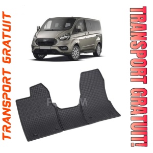 Ford Tourneo Custom, Van, fabricat din 02.2018 - Prezent, 2-3 Locuri, Manual, set covorase auto dedicate, din cauciuc 100% Premium - Img 1