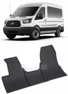 Ford Transit Custom fabricat din 2018 - Prezent (Cutie Automata), set covorase auto dedicate, din cauciuc 100% Premium accesorii pentru autoturismul tau - masina v160568