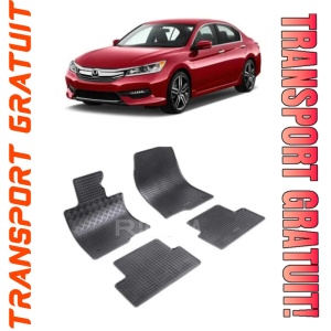 Honda Accord VIII, Sedan, fabricat din 09.2008 - 2015, set covorase auto dedicate, din cauciuc 100% Premium