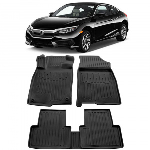 Honda Civic (Sedan/Hatchback) (2017-) Set covorase auto cauciuc G.Modern Line 3D accesorii pentru autoturismul tau - masina v67345