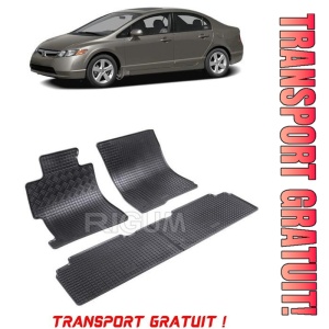 Honda CIVIc VIII, Sedan, fabricat din 2006 - 2012, set covorase auto dedicate, din cauciuc 100% Premium - Transport Gratuit