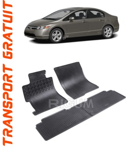 Honda CIVIc VIII, Sedan, fabricat din 2006 - 2012, set covorase auto dedicate, din cauciuc 100% Premium accesorii pentru autoturismul tau - masina v155955