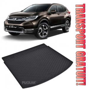 Honda CR-V Tavita pentru portbagaj din cauciuc, compatibila Honda CR-V V fabricatie 10.2018 - prezent, caroserie suv, 5 locuri, portbagaj inferior si superior