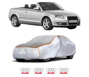 Husa Prelata Antigrindina Auto AUDI A4 B6 Convertible (8H7) din 2002-2005, Protectie auto contra intemperiilor la grindina, Waterproof, 4x Stickere auto AUDI - Img 2