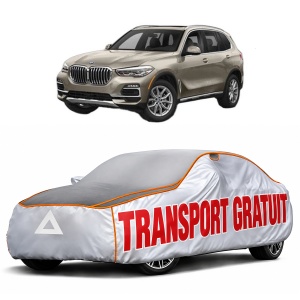 Husa Prelata Antigrindina Auto BMW Seria X5 Van (G05) din 2019-2023, Protectie auto contra intemperiilor la grindina, Waterproof, 4x Stickere auto BMW