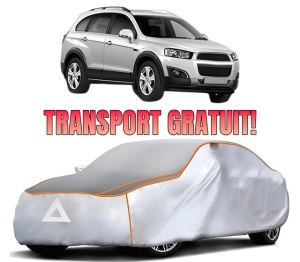 Husa Prelata Antigrindina Auto CHEVROLET CAPTIVA (C100, C140) din 2006-2018, Protectie auto contra intemperiilor la grindina, Waterproof, 4x Stickere auto CHEVROLET