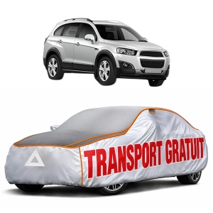 Husa Prelata Antigrindina Auto CHEVROLET CAPTIVA (C100, C140) din 2006-2018, Protectie auto contra intemperiilor la grindina, Waterproof, 4x Stickere auto CHEVROLET