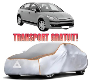 Husa Prelata Antigrindina Auto CITROEN C4 I (LC_) din 2004-2012, Protectie auto contra intemperiilor la grindina, Waterproof, 4x Stickere auto CITROEN