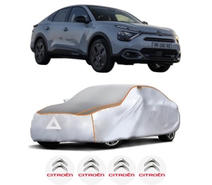 Husa Prelata Antigrindina Auto CITROEN C4 X (BD_, BE_, BF_) din 2022-2023, Protectie auto contra intemperiilor la grindina, Waterproof, 4x Stickere auto CITROEN - Img 2