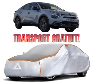 Husa Prelata Antigrindina Auto CITROEN C4 X (BD_, BE_, BF_) din 2022-2023, Protectie auto contra intemperiilor la grindina, Waterproof, 4x Stickere auto CITROEN