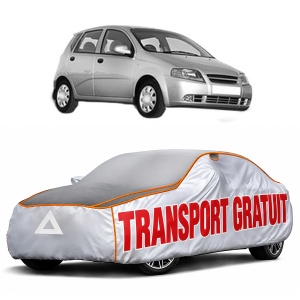 Husa Prelata Antigrindina Auto DAEWOO KALOS (KLAS) din 2002-2003, Protectie auto contra intemperiilor la grindina, Waterproof, 4x Stickere auto DAEWOO
