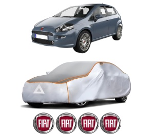 Husa Prelata Antigrindina Auto FIAT PUNTO Hatchback Van (199_) din 2009-2012, Protectie auto contra intemperiilor la grindina, Waterproof, 4x Stickere auto FIAT - Img 2