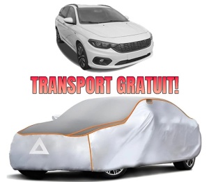 Husa Prelata Antigrindina Auto FIAT TIPO Estate (356_, 357_) din 2016-2022, Protectie auto contra intemperiilor la grindina, Waterproof, 4x Stickere auto FIAT