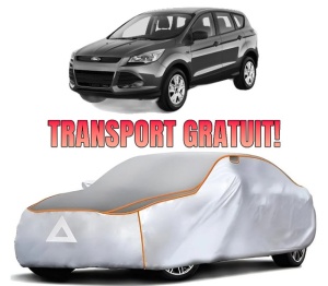 Husa Prelata Antigrindina Auto FORD KUGA II VAN din 2014-2019, Protectie auto contra intemperiilor la grindina, Waterproof, 4x Stickere auto FORD