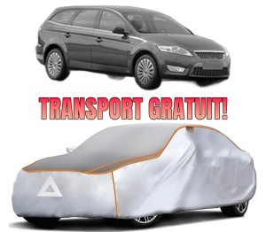 Husa Prelata Antigrindina Auto FORD MONDEO IV Turnier (BA7) din 2007-2015, Protectie auto contra intemperiilor la grindina, Waterproof, 4x Stickere auto FORD