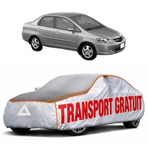 Husa Prelata Antigrindina Auto HONDA CITY V Saloon (GM2, GM3) din 2008, Protectie auto contra intemperiilor la grindina, Waterproof, 4x Stickere auto HONDA