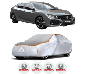 Husa Prelata Antigrindina Auto HONDA CIVIC X Saloon (FC_) din 2015-2022, Protectie auto contra intemperiilor la grindina, Waterproof, 4x Stickere auto HONDA - Img 2