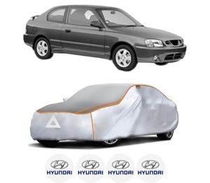 Husa Prelata Antigrindina Auto HYUNDAI ACCENT II (LC) din 2000-2005, Protectie auto contra intemperiilor la grindina, Waterproof, 4x Stickere auto HYUNDAI - Img 2