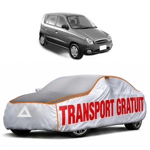Husa Prelata Antigrindina Auto HYUNDAI ATOS (MX) din 1998-2010, Protectie auto contra intemperiilor la grindina, Waterproof, 4x Stickere auto HYUNDAI