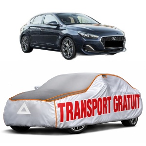 Husa Prelata Antigrindina Auto HYUNDAI i30 FASTBACK (PDE, PDEN) din 2017-2022, Protectie auto contra intemperiilor la grindina, Waterproof, 4x Stickere auto HYUNDAI