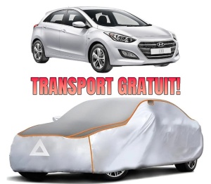 Husa Prelata Antigrindina Auto HYUNDAI i30 (GD) din 2011-2016, Protectie auto contra intemperiilor la grindina, Waterproof, 4x Stickere auto HYUNDAI