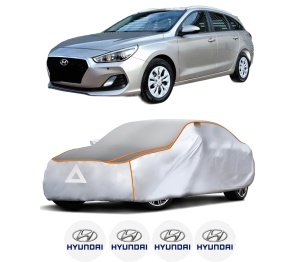 Husa Prelata Antigrindina Auto HYUNDAI i30 Kombi Van (GDE, GD) din 2015-2017, Protectie auto contra intemperiilor la grindina, Waterproof, 4x Stickere auto HYUNDAI - Img 2