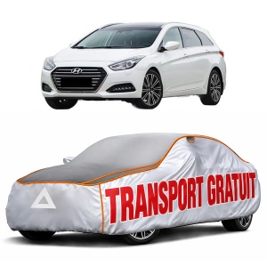 Husa Prelata Antigrindina Auto HYUNDAI i40 I Kombi Van (VF) din 2015-2019, Protectie auto contra intemperiilor la grindina, Waterproof, 4x Stickere auto HYUNDAI