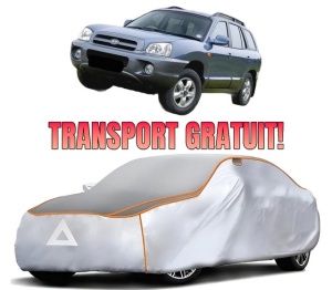 Husa Prelata Antigrindina Auto HYUNDAI SANTA FÉ II SUV Van (CM) din 2009-2013, Protectie auto contra intemperiilor la grindina, Waterproof, 4x Stickere auto HYUNDAI