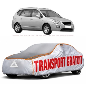 Husa Prelata Antigrindina Auto KIA CARENS III MPV (UN) din 2006-2013, Protectie auto contra intemperiilor la grindina, Waterproof, 4x Stickere auto KIA